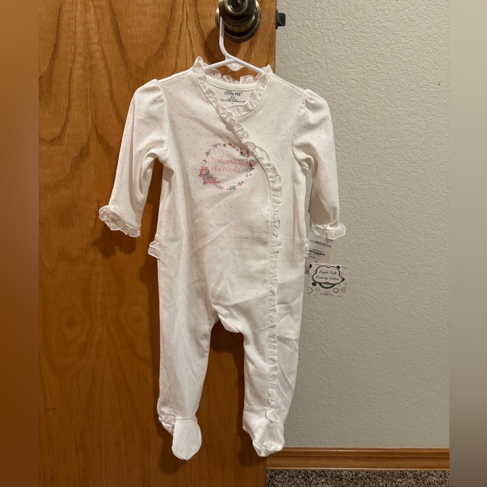 NWT LittleMe White Pajamas